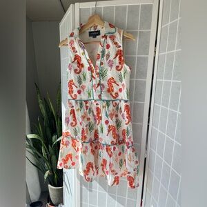 Kiel James Patrick Bloom Dress with Seahorse Print